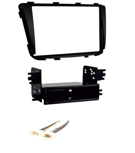 [Australia - AusPower] - Car Stereo Dash Kit and Wire Harness Combo to Install a Single or Double Din Size Aftermarket Radio for 2012 2013 2014 2015 2016 2017 Hyundai Accent (no Radio Delete Models) 