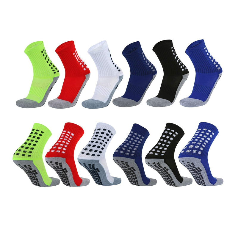 [Australia - AusPower] - VWU Mens Womens Sports Socks Athletic Socks for Running Cycling Basketball Hiking More One Size 6 Cushion and Grips 