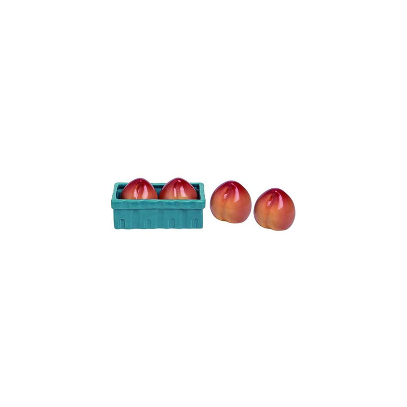 [Australia - AusPower] - Transpac A5059 Peaches in Basket Salt and Pepper, Set of 2, Dolomite 