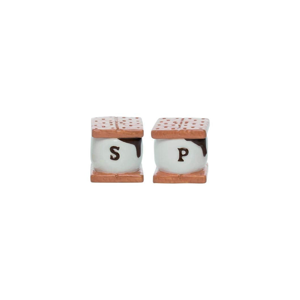 [Australia - AusPower] - Transpac A5084 S'Mores Salt and Pepper Shaker, 1-inch Square, Set of 2, Dolomite 