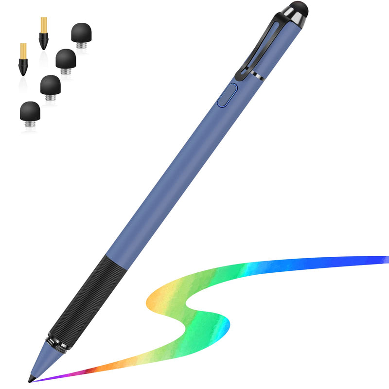 [Australia - AusPower] - Stylus for iPad with Palm Rejection, MEKO Active Pencil Compatible with (2018-2020) Apple iPad Pro (11/12.9 Inch),iPad 6th/7th/8th Gen/Mini 5th Gen/Air 3rd/4th Gen for Precise Writing/Drawing (Blue) Blue 