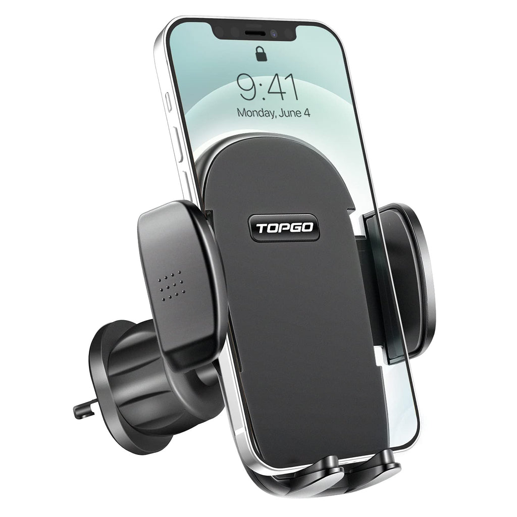 [Australia - AusPower] - Car Phone Mount Air Vent Cell Phone Holder for Unobstructed Car Vent 2021 New Stand Hands-Free Smartphone Holder Cradle Compatible with iPhone XR/XS Max/8/7 Plus/6s/Samsung S10+/Note 9/S8 Plus/S7 Edge Black 