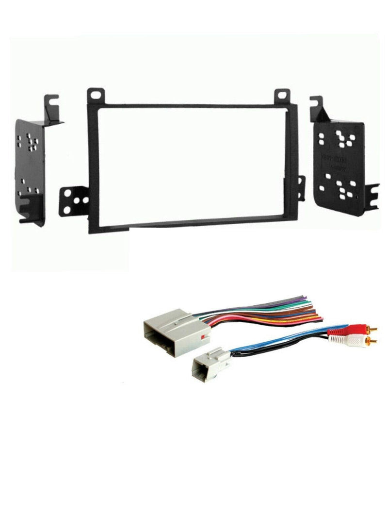 [Australia - AusPower] - Car Stereo Dash Kit and Wire Harness Combo to Install a Double Din Size Aftermarket Radio for 2003-2011 Lincoln Town Car 