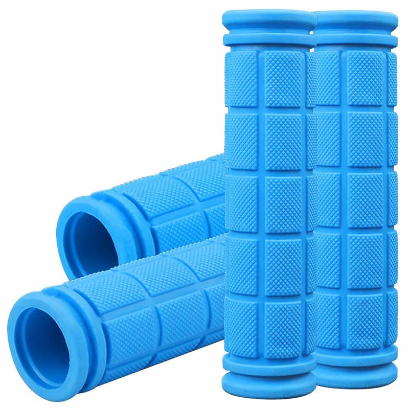 [Australia - AusPower] - 4Pcs Bike Handle Grips, Kids Non-Slip-Rubber Bicycle Handlebar Grips, Specialized Replacement Bike Grips, for Beach Cruiser Razor Scooter Foldable Mountain Bicycle Tricycle BMX MTB 