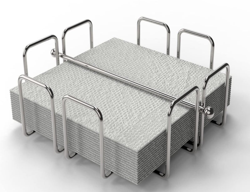 [Australia - AusPower] - LEVIMETREE Flat Napkin Holder - Stainless Steel Napkin Holders for Tables Modern Serviette Holder Tissue Dispenser Perfect for Outdoor Events - Dining Table Napkin Holder, Lazy Susans Napkin Holder 