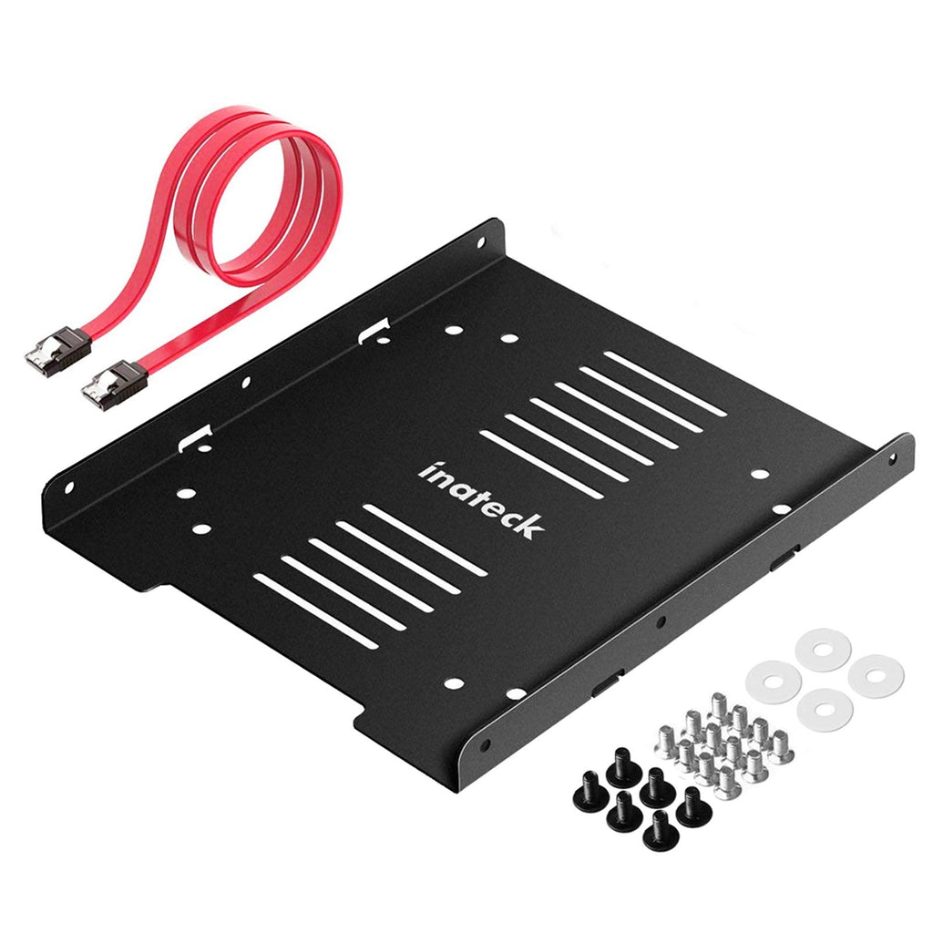 [Australia - AusPower] - Inateck SSD Mounting Bracket 2.5 to 3.5 Adapter with SATA Data Cable, SA04006 