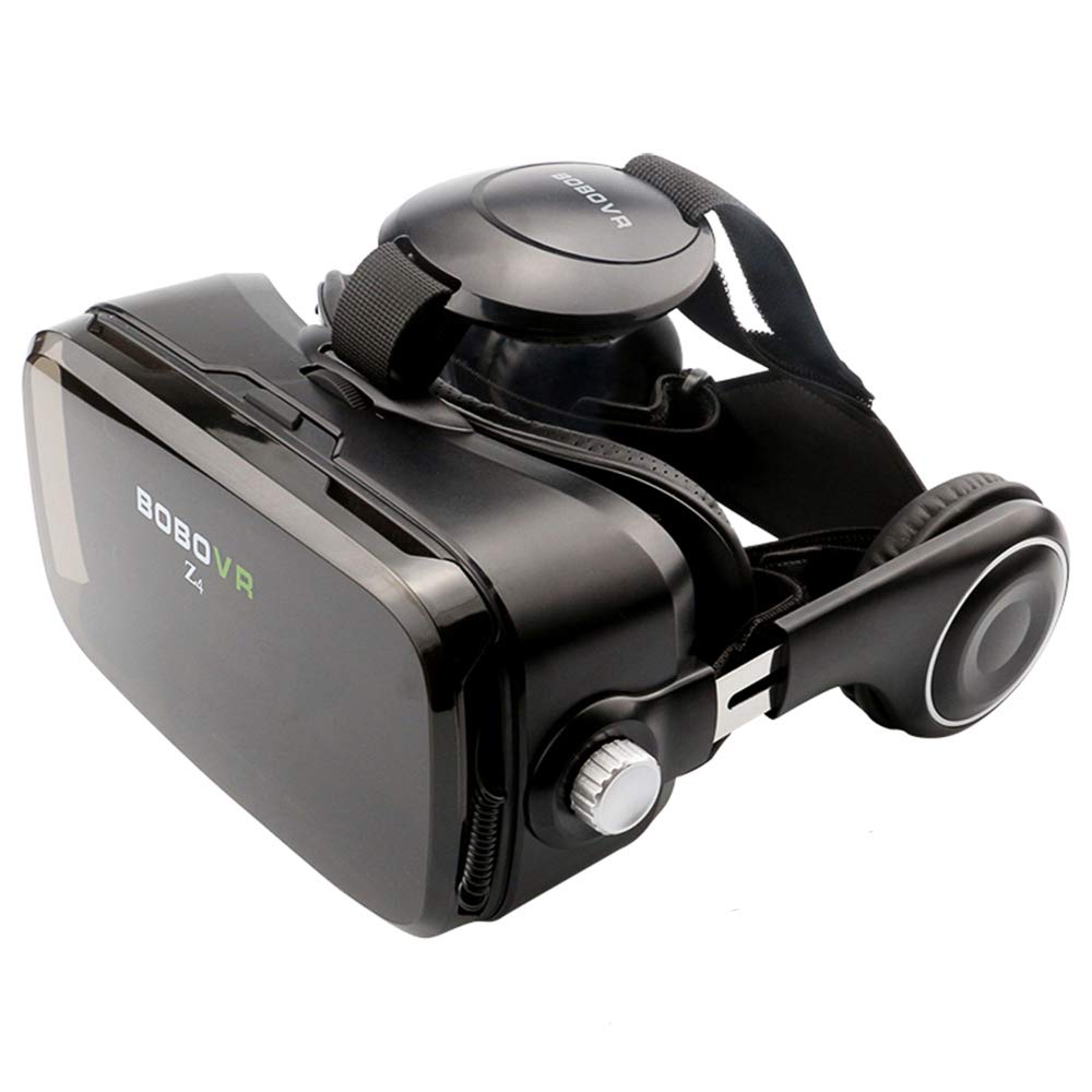 [Australia - AusPower] - BOBOVR Z4 Virtual Reality Headset, 3D Glasses 120°FOV Adjustable Focal Length Stereo Headphone VR for 4.0-6.0 inch Smartphone (Black Z4) 