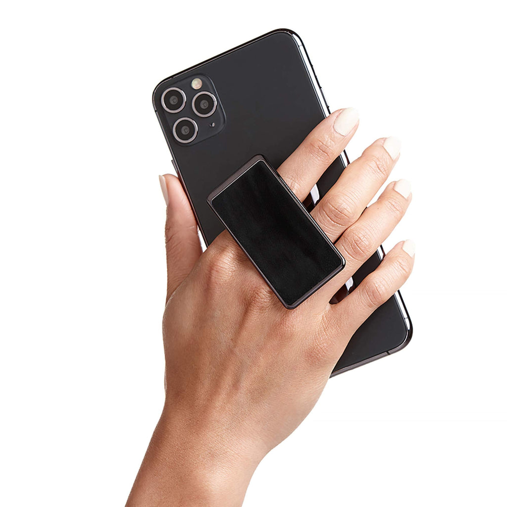 [Australia - AusPower] - HANDL New York HANDLstick Black Suede Grip and Stand for Smartphone 