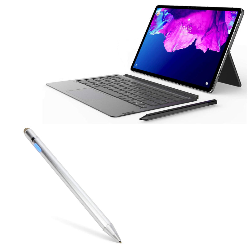 [Australia - AusPower] - BoxWave Stylus Pen for Lenovo Tab P11 Pro (Stylus Pen by BoxWave) - AccuPoint Active Stylus, Electronic Stylus with Ultra Fine Tip for Lenovo Tab P11 Pro - Metallic Silver 