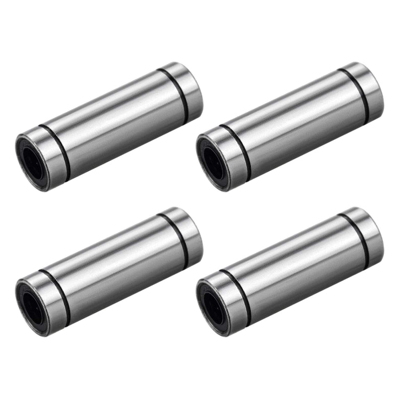 [Australia - AusPower] - 4 Pcs Extra Long LM6UU Linear Ball Bearings LM6LUU,6mm Bore Dia,12mm OD,35mm Length with Double Side Rubber Seal Great for CNC,3D Printer LM6LUU(4pcs) 4 