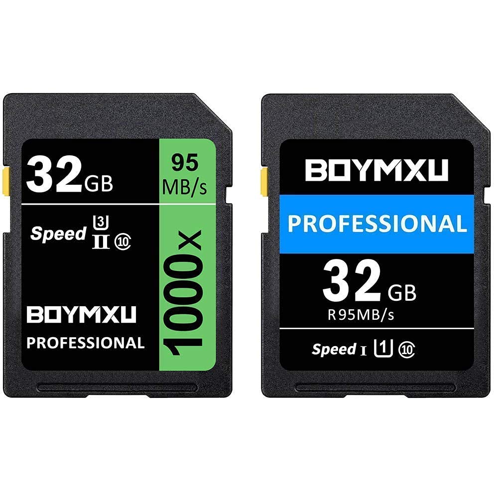 [Australia - AusPower] - 32GB Memory Card, BOYMXU Professional 1000 x Class 10 UHS-I U3 Memory Card Compatible Computer Cameras and Camcorders, Memory Card Up to 95MB/s(2 Pack) 