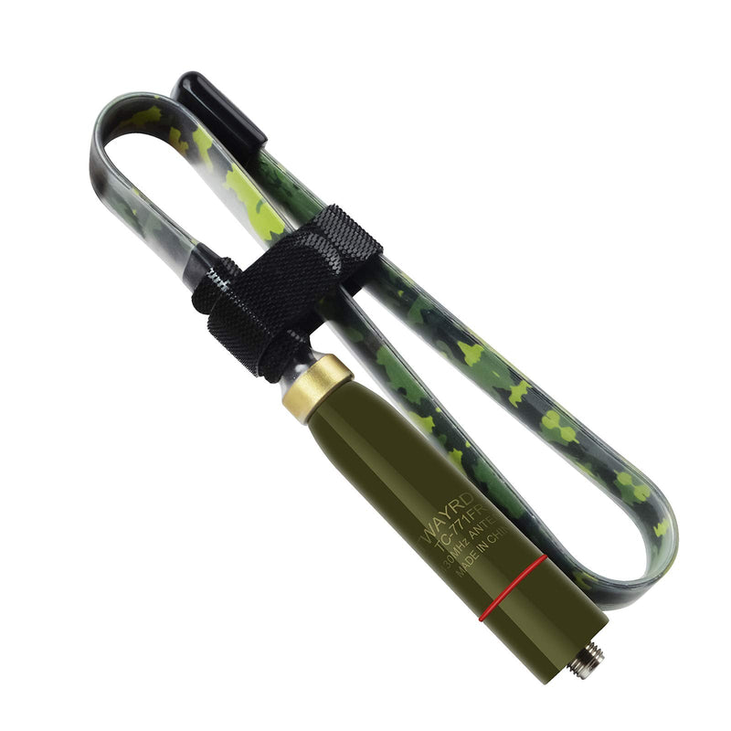 [Australia - AusPower] - TWAYRDIO Foldable Tactical Antenna 771FR SMA Female Camouflage Dual Band VHF UHF 2Meter 70cm 15.3inch Portable Handheld Ham Radio Antenna for Baofeng UV-5R BF-F8HP Kenwood Two Way Radio 