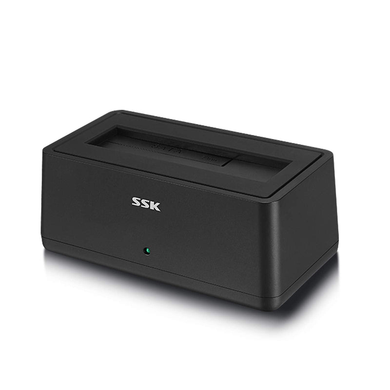 [Australia - AusPower] - SSK USB 3.0 to SATA External Hard Drive Docking Station Enclosure Adapter for 2.5 & 3.5 Inch HDD SSD SATA, Super Speed up to 5Gbps, Support UASP no Drivers Needed(16TB Supports) 