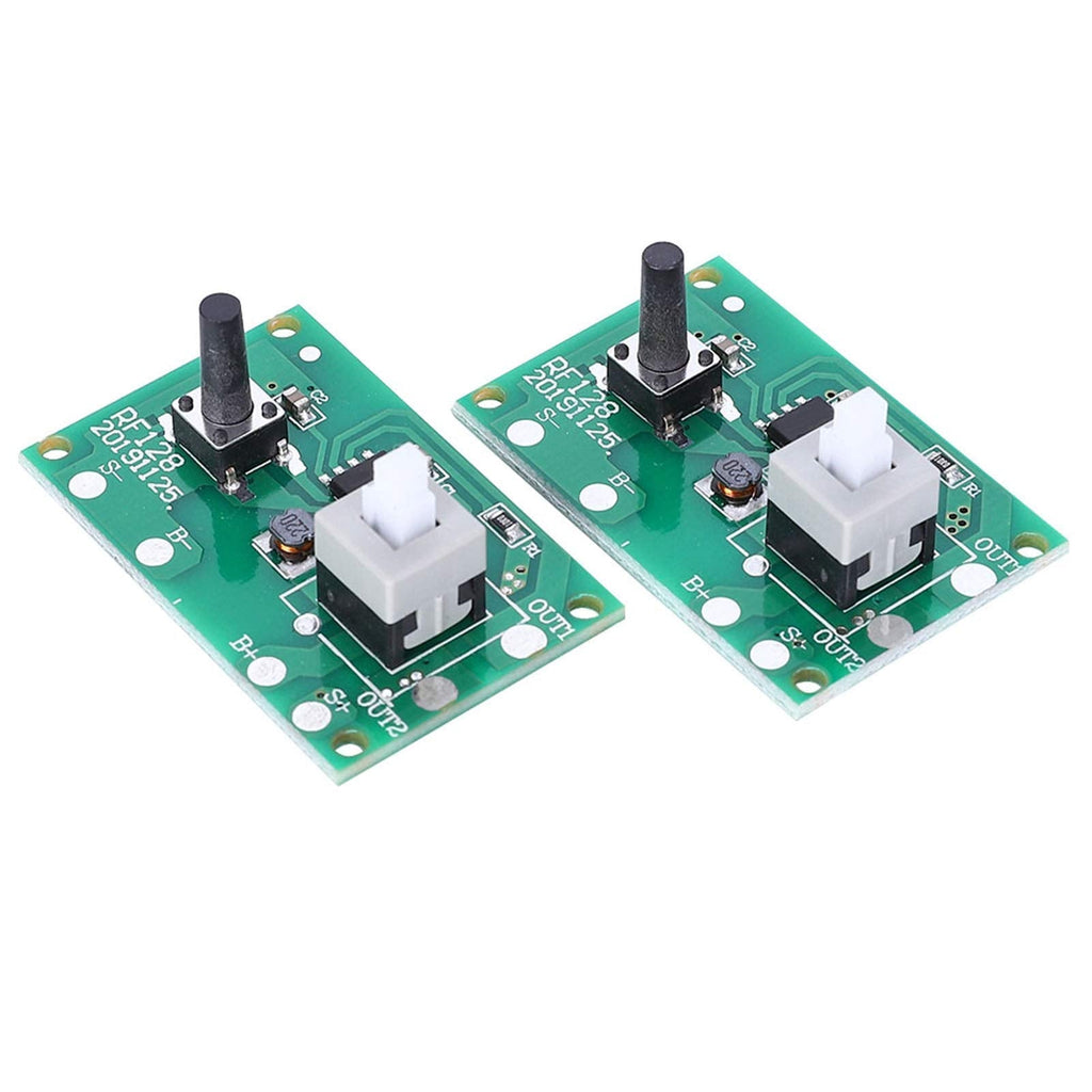 [Australia - AusPower] - 2Pcs Solar Lamp String Controller Module 1.2V Circuit Board with 8 Modes and Switch Light Accessories Max Current 400mA Industrial for LED Solar String Lights 