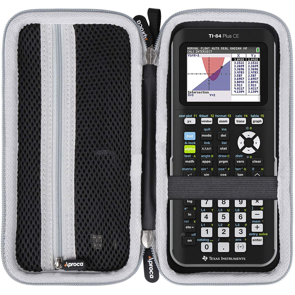 [Australia - AusPower] - Aproca Hard Storage Travel Case for Texas Instruments TI-84 Plus CE Color Graphing Calculator Black 