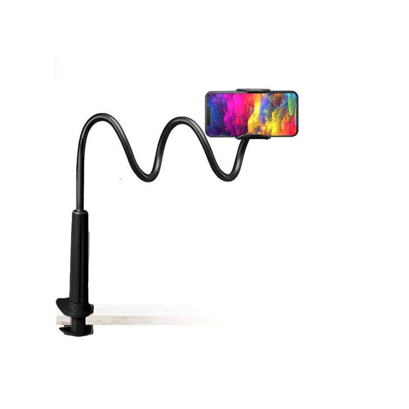 [Australia - AusPower] - TARI Phone Holder Bed Gooseneck Mount- Tensile Arm 360 Mount Clip Adjustable Bracket Clamp Cell Phone Stand for iPhone 11 Pro XS Max XR X 8 7 6 Plus 5 4, Samsung S10 S9 S8 for Desk Bed 