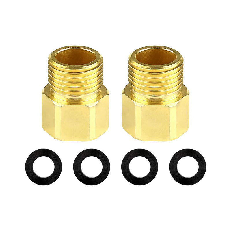 [Australia - AusPower] - KWODE 1/2” Male to 1/2” Female Faucet Adapter Lead Free Brass constructed Sold in Pairs Faucet Pipe Fitting 