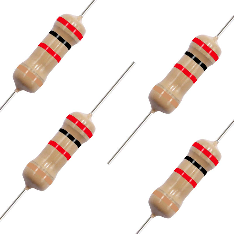 [Australia - AusPower] - smseace 100pcs 2K ohm 1/2 watt Carbon Film Single Resistor ±5% Tolerance for DIY Projects and Experiments 1/2W-2K 2Kohm 