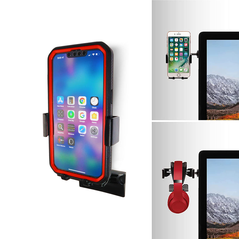 [Australia - AusPower] - 2-in-1 Phone Holder & Headphones Holder Mount for Home and Office Only by GadgetRest, Gravity Phone Mount, Fits All iPhones (Except iPhone 4),Fits All Samsung Galaxy Phones & Many More! 