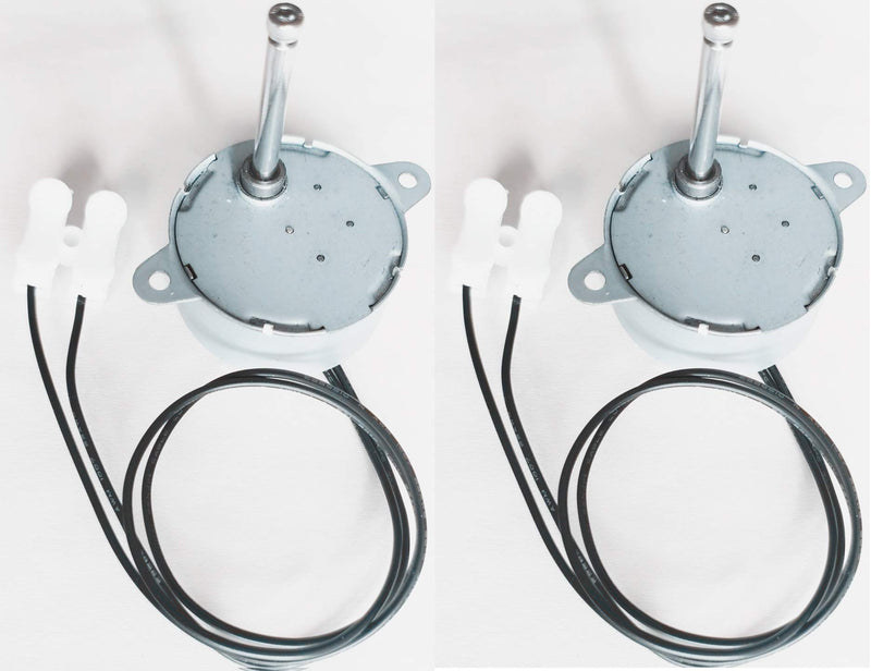 [Australia - AusPower] - 2PCS TYC-40 AC 12V 50/60Hz Synchronous Motor 5RPM CW/CCW 1-2W for LED Decoration Christmas Ornament (Shaft Length 33mm) Shaft Length 33mm 