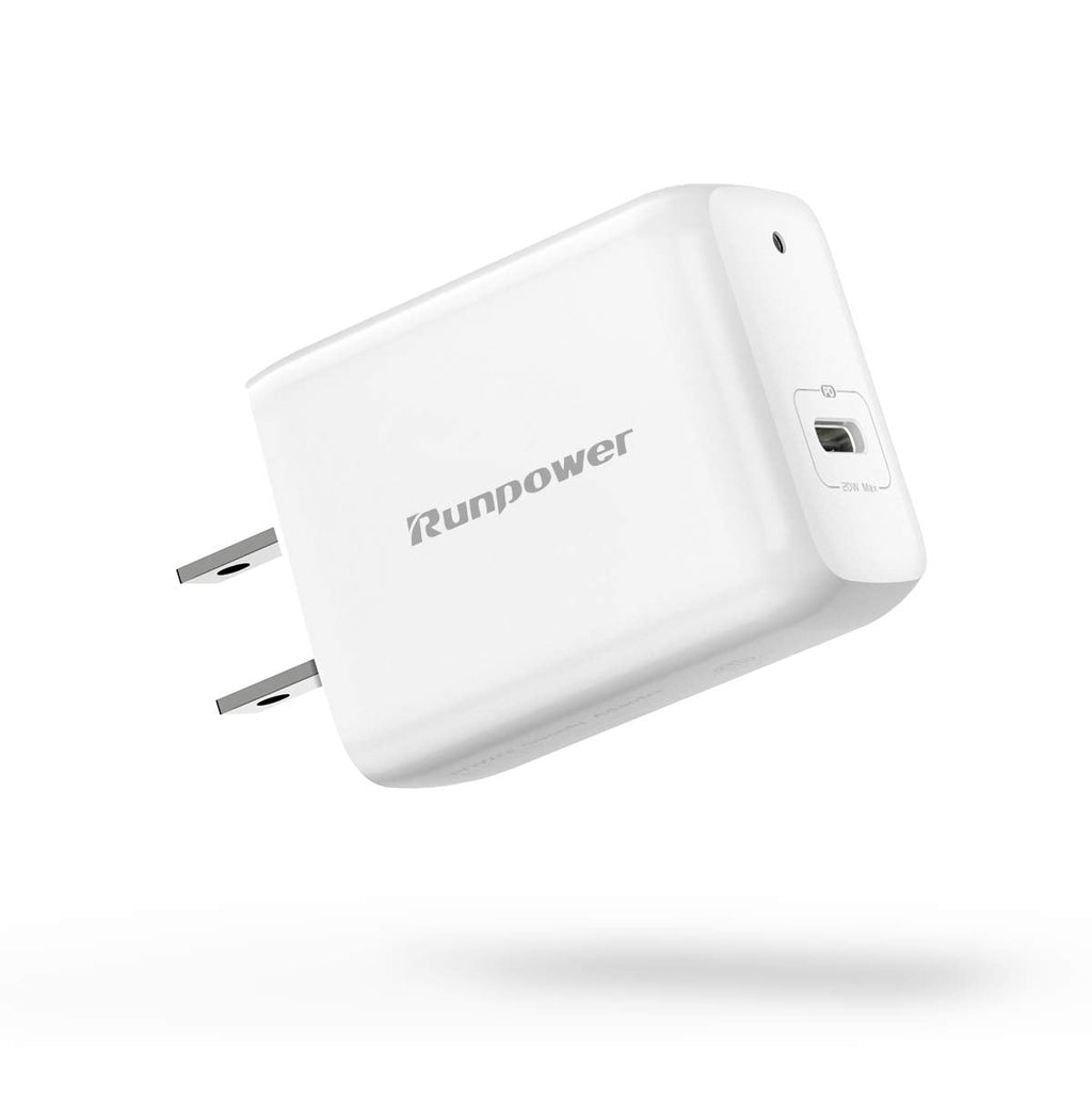 [Australia - AusPower] - USB C Charger, Runpower 20W Compact Fast Charger, Power Delivery 3.0 Fast Charger, USB C Wall Charger PD Charger for iPhone 11/11 Pro Max/12/12Mini/12 Pro Max, iPad 2020 and More 
