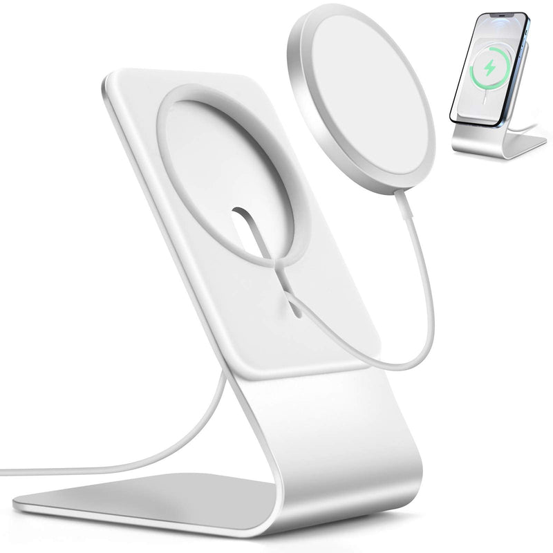 [Australia - AusPower] - Stand for MagSafe Charger, Aluminum Phone Stand Holder Compatible with Apple MagSafe Charger for iPhone 13, 13 Pro, 13 Pro Max, 13 Mini, iPhone 12 Pro Max, 12 Mini (Not Included Magsafe Charger) 