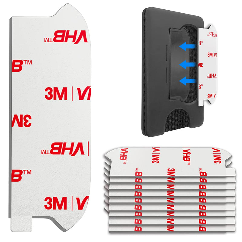 [Australia - AusPower] - Sticky Adhesive Replacement for Pops Socket Wallet Plus Base, 9pcs 3M VHB Strong Glue Sticker Pads for Cell Phone Wallet+ Case Back, Double Sided Tape for iPhone 13 12 Pro Max Mini, Samsung and More 
