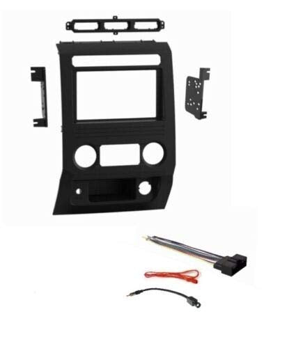 [Australia - AusPower] - Double Din Car Stereo Radio Dash Install Mount Kit Wire Harness and Antenna Adapter Combo for Some 2017 2018 2019 Ford F250 F350 F450 F550 - Only Some Trims- Not All- See Below 