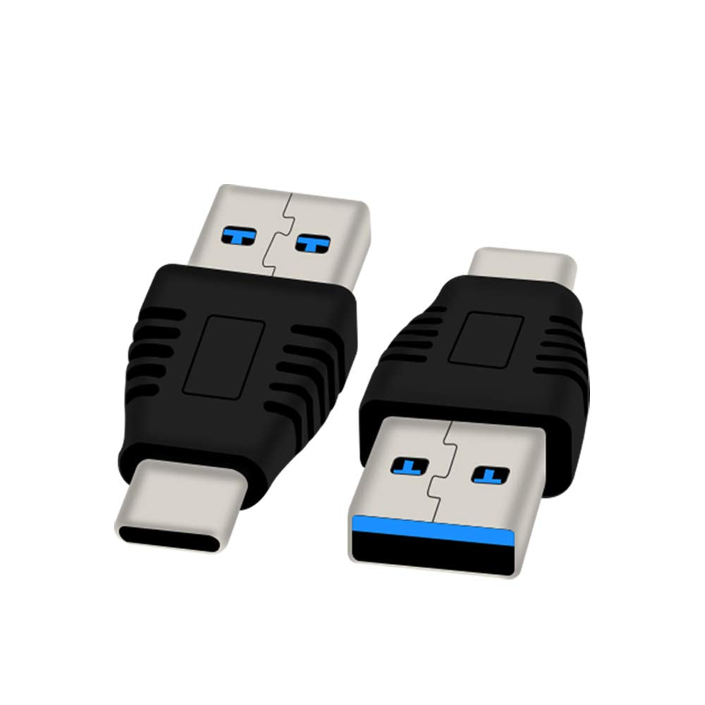 [Australia - AusPower] - Type-C Male to USB3.0 Male Adapter，USB C to USB A 5G 3A Converter, USB 3.1 AM to cm Support Data Synchronization and Charging, Suitable for Mobile Phones, Computers, Notebook Computers,2-Pack 