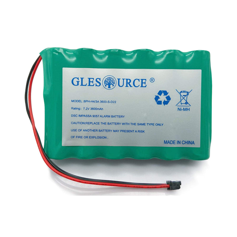 [Australia - AusPower] - GLESOURCE 7.2V 3600mAh Battery Compatible with DSC IMPASSA SCW9057 SCW9055 6PH-H-4/3A3600-S-D22 9057 SCW-9057 SCW-9055 9057 Wireless Security System Alarm Panel 