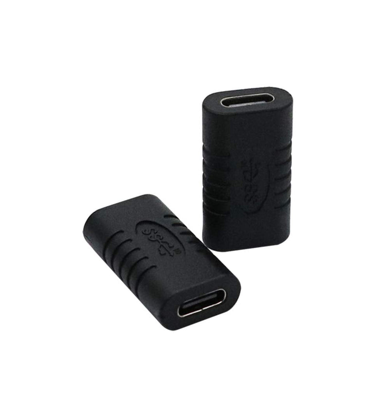 [Australia - AusPower] - Type-C Female to Type-C Female Adapter, Converter, Support Data Synchronization and Charging, Suitable for Mobile Phones, Computers, Notebook Computers,2-Pack 