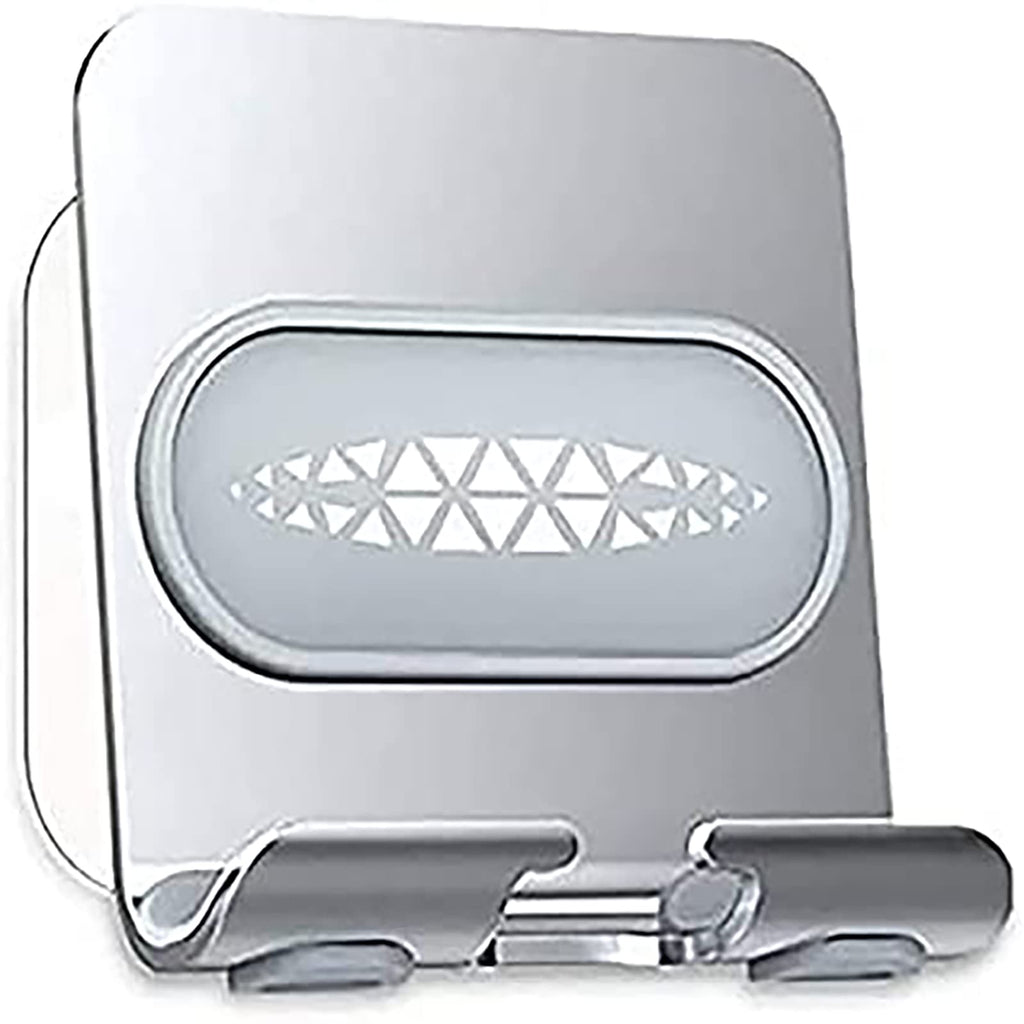 [Australia - AusPower] - BICEUKI Shower Phone Holder， Version Wall Mount Phone Stand,with Charging Port ，for The Bathroom,Kitchen,Office and More,Compatible with Smartphone. (Silver－Gray) Silver－Gray 