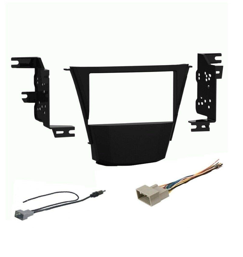 [Australia - AusPower] - Car Stereo Dash Mount Kit, Wire Harness and Antenna Adapter Combo to Install a Double Din Size Aftermarket Radio for 2007-2013 Acura MDX (2010-2013 No Factory Nav)- No Factory Premium System 