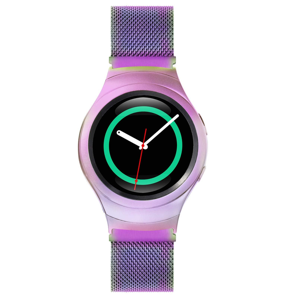 [Australia - AusPower] - Koreda Compatible with Samsung Gear S2 Bands, 20mm Stainless Steel Mesh Loop Replacement Bracelet Strap for Gear S2 Sport Smart Watch SM-R720/R730 (Colorful) Colorful 