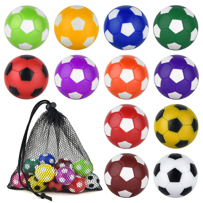 [Australia - AusPower] - Coopay 12 Pieces 36mm Foosball Balls Table Football Soccer Replacement Balls Multicolor Official Tabletop Game Balls with a Black Drawstring Bag 