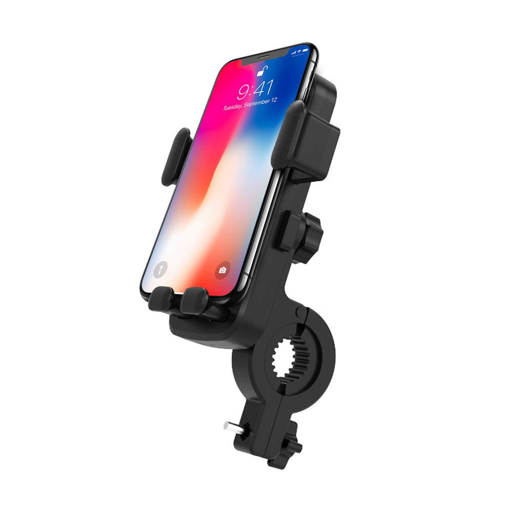 [Australia - AusPower] - Bike Phone Mount Motorcycle Phone Holder, Oture Full-Screen Touch 360° Rotation Anti Shake Phone Cell Holder Compatible with iPhone 13/ 13 Pro/ 12/ 12 Mini, Samsung Galaxy A32/ S21/ S10 