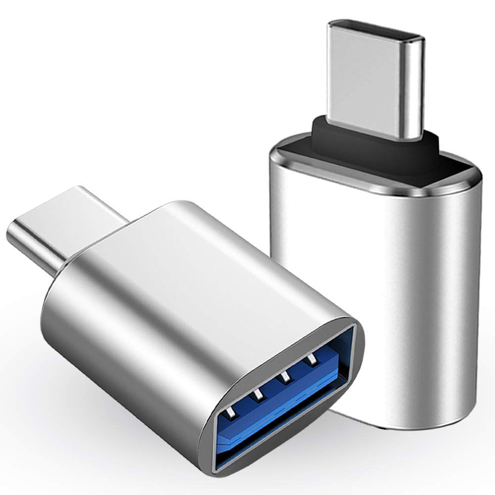 [Australia - AusPower] - ROSYCLO USB C to USB 3.0 Adapter 3-Pack Type C to USB A Adapter OTG Thunderbolt 3 to USB A Adapter Compatible iPad Pro, Galaxy, More Type-C Devices (Silver) 