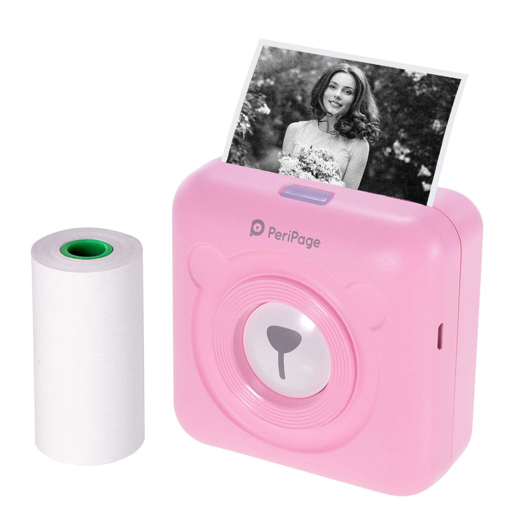 [Australia - AusPower] - Irfora PeriPage Mini Pocket Wireless BT Thermal Printer Picture Photo Label Memo Receipt Paper Printer with USB Cable Support for Android iOS Smartphone Windows 