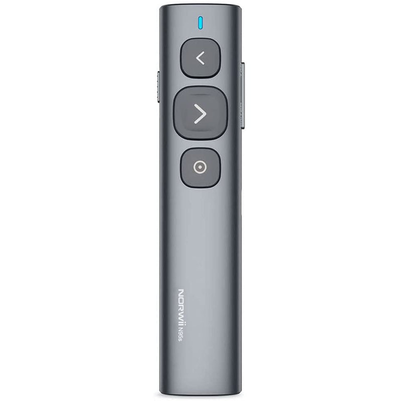[Australia - AusPower] - NORWII N95 Presentation Remote Designed for LED LCD TV Screen, Digital Laser Pointer Highlighting Magnifier with Mouse Timer, Compatible with Windows and Mac, 50M Range and Quick Charging 
