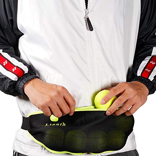 [Australia - AusPower] - Lianth Tennis Ball Band for Holding Tennis Balls and Pickleballs Running Waist Bag for Women Men Kids… L suit Waist 28"-51" 