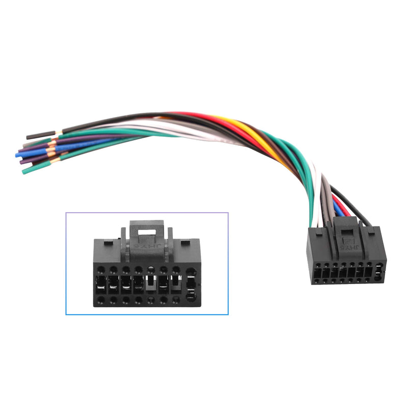 [Australia - AusPower] - RDBS 16 Pin Fit for Kenwood Radio Stereo Wiring Harness car Replacement Aftermarket 