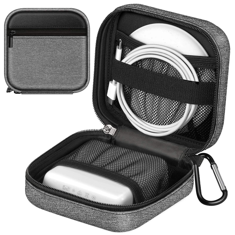[Australia - AusPower] - FINPAC Charger Case for MacBook, Small Electronic Organizer Bag for MacBook Power Adapter, Portable Pouch Travel Storage for Laptop Accessories, Magic Mouse, USB Drives, GoPro, Gadgets, Tech Gear *Black-Gray 