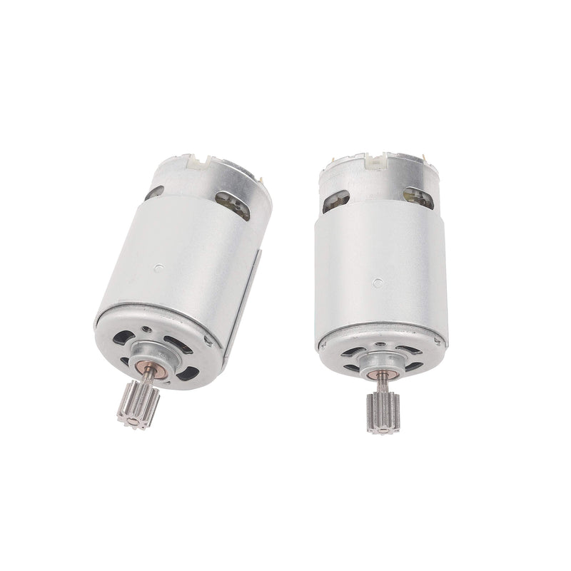 [Australia - AusPower] - 2 Pcs 550 24 Volt 35000RPM Electric Motor High Speed RS550 24V Motor Gearbox Accessories for Children Ride On Car Power Wheels Replacement Parts 