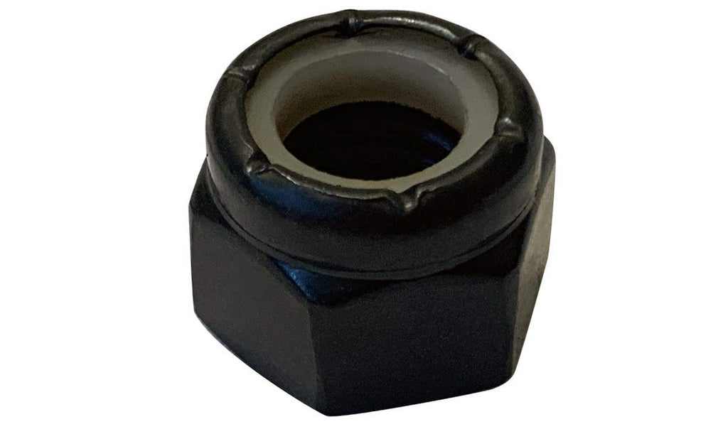 [Australia - AusPower] - 1/4-20 NE Nylon Insert Hex Lock Nut Black Oxide (Pack of 100) 