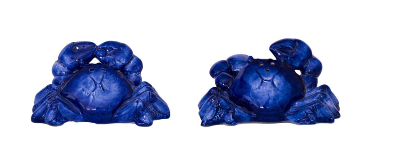 [Australia - AusPower] - Blue Sky Ceramics Crab Salt & Pepper Set, Multi (17668), 3" 