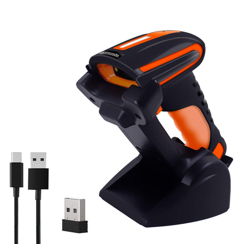 [Australia - AusPower] - Symcode Bluetooth 2D QR Barcode Scanner with Stand,Industrial Dustproof and Waterproof 3 in 1 Compatible with Bluetooth & 2.4GHz Wireless & Wired Connection with Vibration Alert 