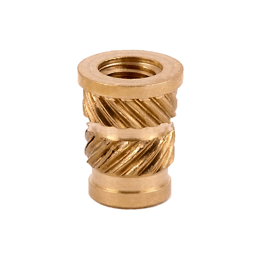 [Australia - AusPower] - E-Z LOK Threaded Insert for Plastic Straight Flanged Brass Thread Inserts 10-32 Pack of 50 