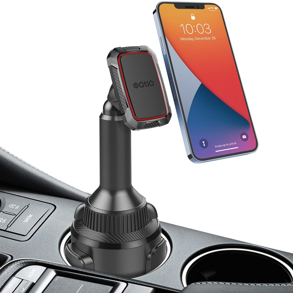 [Australia - AusPower] - Car Cup Holder Phone Mount Magnetic, Universal Cup Holder Fit Phone Car Truck Mount Cup Holder Compatible with iPhone Samsung Galaxy LG and More, Extra Strong with 6 Magnets 10.57-Inches Arm 