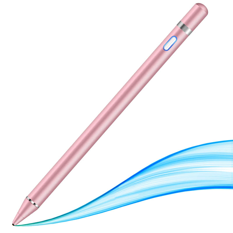 [Australia - AusPower] - Mixoo Stylus Pen for iPad - Rechargeable 1.5mm Fine Point High Sensitivity Digital Pencil for Drawing and Writing, Compatible with Phone/iPad/iPad Pro/Samsung Android and Other Touch Screen Devices 