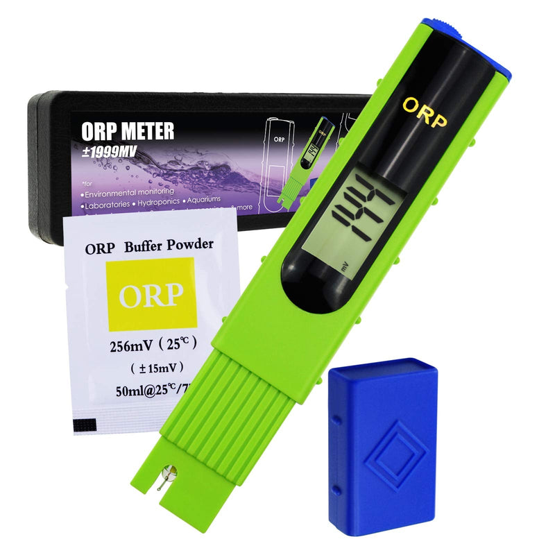 [Australia - AusPower] - ORP Redox Meter -1999~1999mV Oxidation Reduction Potential Tester with 256mV ORP Calibration Buffer for Water Testing, Aquarium, Research Laboratory (ORP-228 Meter+Calibration Powder) ORP-228 Meter+Calibration Powder 